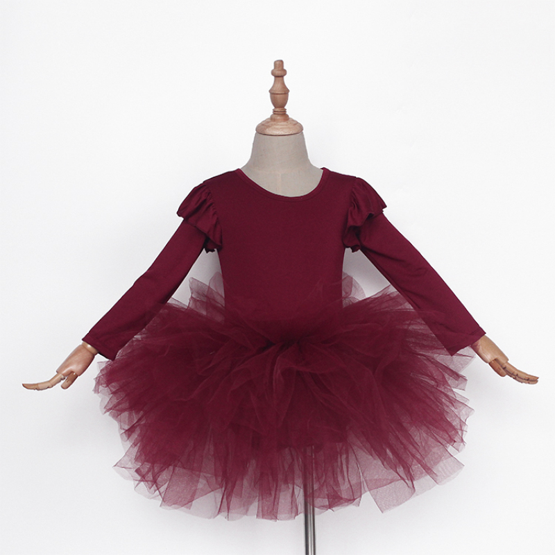 Wholesale Long Sleeve Ballet Girl Tutu Skirt Toddler