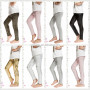 Top selling kids autumn winter pants girl's PU leather leggings sequin leggings