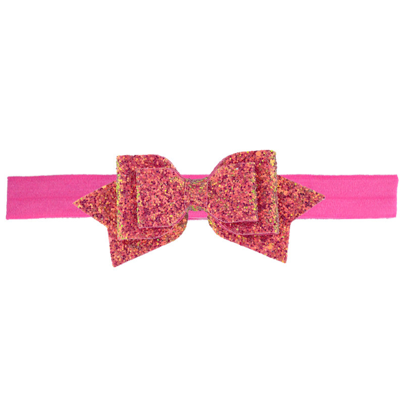 New Baby Sequin Bow Headband With Various Colors