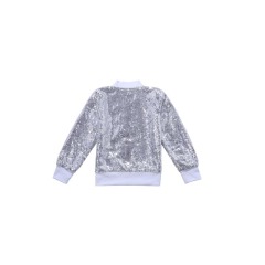 Fashionable Children Sequin Coats Long Sleeve Jackets