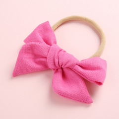 0-4 Year Unisex  Baby Girl  Hair Accessories Handmade Bow Nylon Hair Band For Children