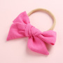 0-4 Year Unisex  Baby Girl  Hair Accessories Handmade Bow Nylon Hair Band For Children