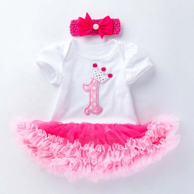 Wholesale Birthday Cute Baby Clothing Toddler Outfits Set
