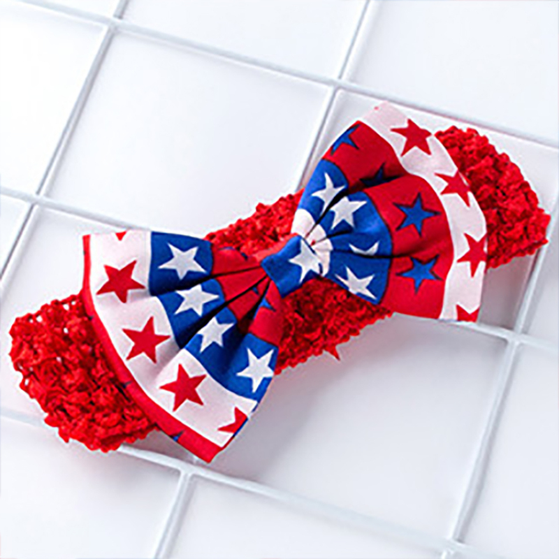 4th of July red blue stars baby girl dresses clothing set outfit stock