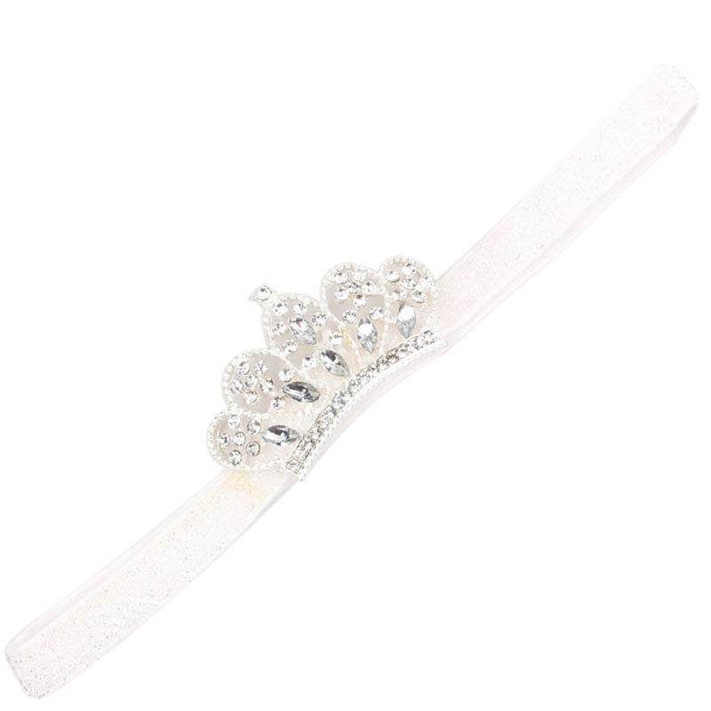 0-4 Year Unsex  Kids Hair Accessories Handmade  Crystal Crown Hair Band