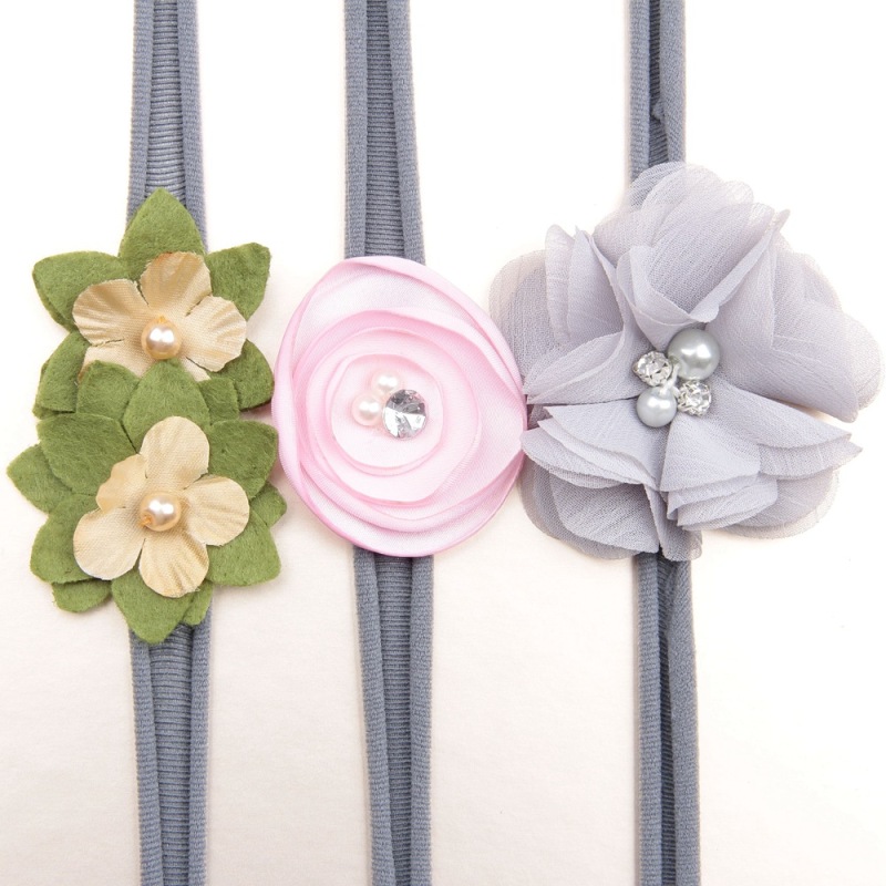 Hot Sale Baby Girl Hair Accessories Stretch Nylon Flower Headband