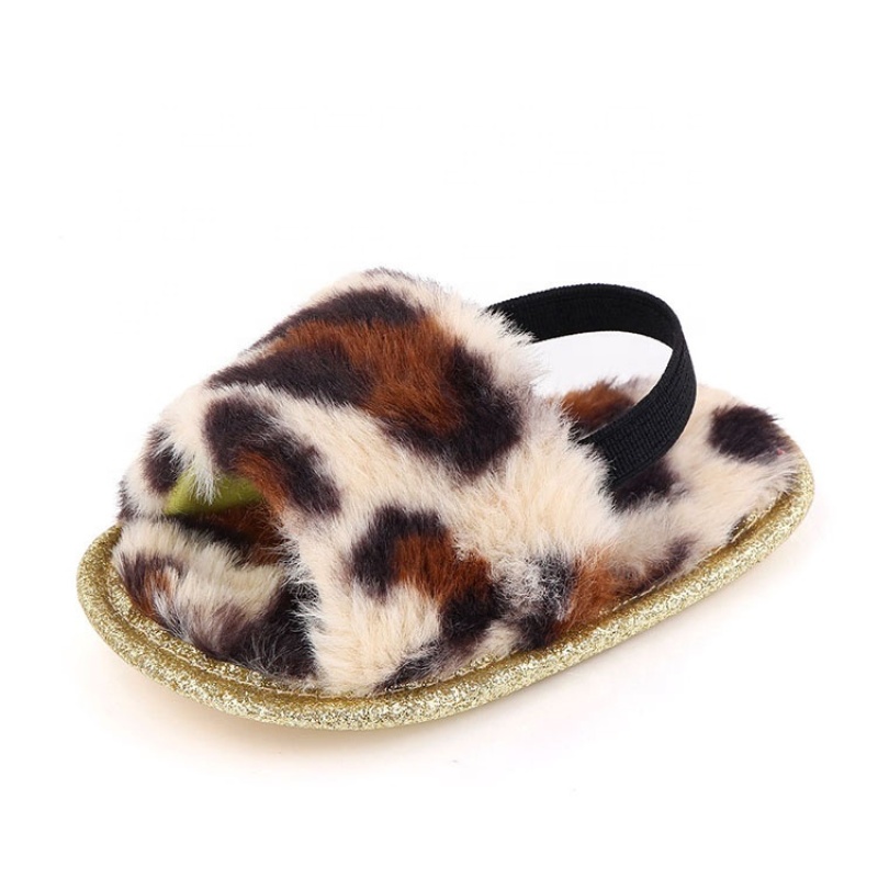2021 wholsales fashionations comfort fluffy infant slip-on sandals