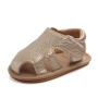 Fashion full grain leather toddler soft sole shoes hollow out sandals