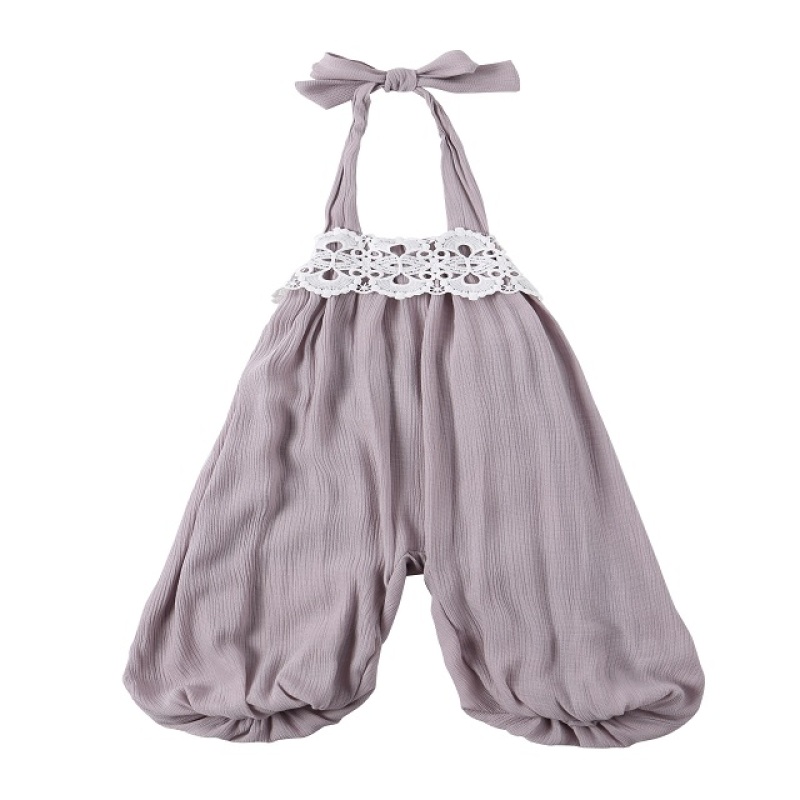 2018 Summer Baby Clothes Wholesale Chiffon Korean Cute Sleeveless Suspender Trousers Baby Girls Jumpsuit