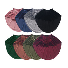 2020 new arrivals swallow tail kids clothing autumn pink velour irregular baby girl skirt