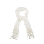 Wholesale 2018 Hot Sale Viscose Voile Scarf Fashion High Quality Fabric Cheap Long Ivory Lace Print Scarf