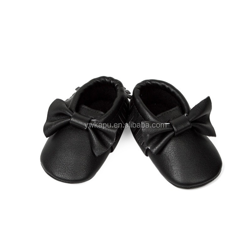 Top Sale Color Optional Baby Moccasins Soft Sole Baby Shoes With Lovely Bow