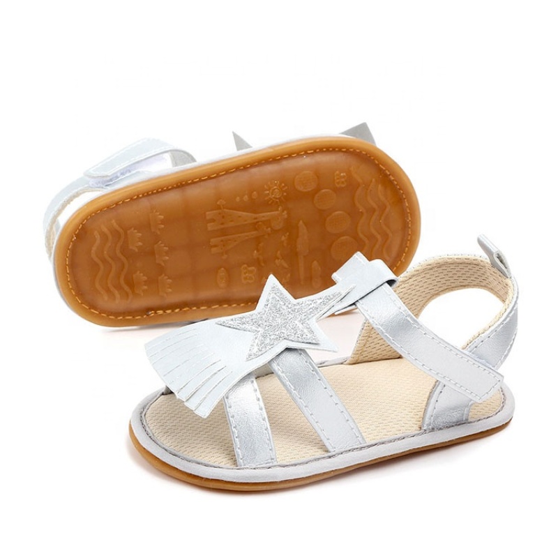 Cheap baby shoes girl bling soft sole tassel sandals