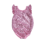 Latest kids boutique baby cotton onesie girl sequin romper baby clothes romper