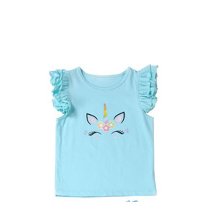 High quality boutique girls clothing girls 8 years kids t shirt