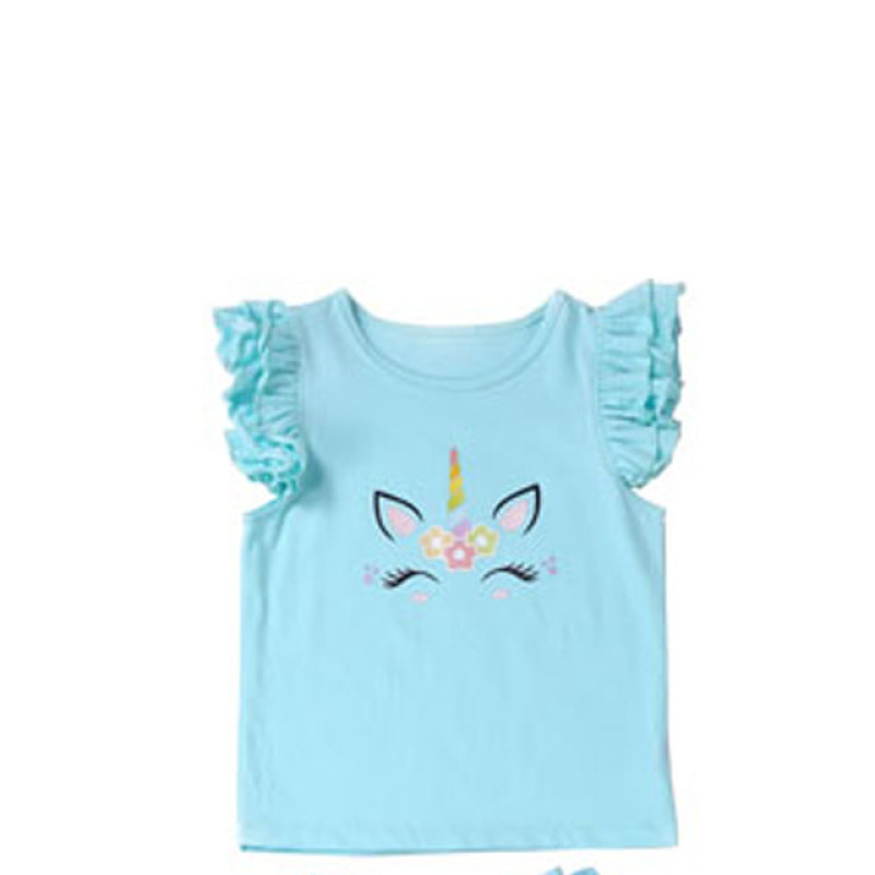 High quality boutique girls clothing girls 8 years kids t shirt