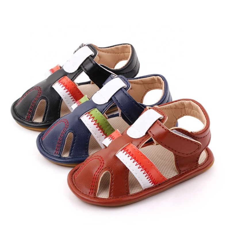 2021 wholesale high quality leather baby boy sandals