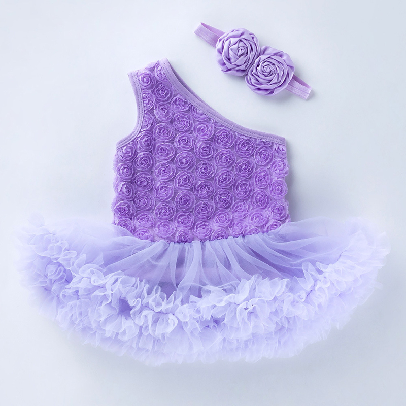 Toddler Infant Party Wear Rosette Tutu Dress 