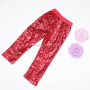 New Design Children Girl Pants White Sequin Leggings For Kids