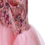 Floral Kids Girls Birthday Party Backless Tulle Tutu Dress