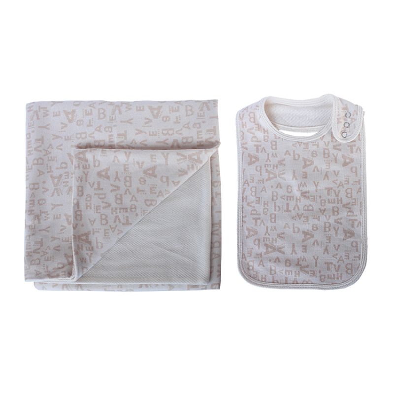 Super soft muslin bandana bibs set  newborn organic cotton baby blanket set