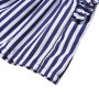Wholesale Children's Boutique Stripe Sleeveless Ruffle Top With Short Pants Outfit Clothes Set