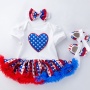 new fashion 4th of July baby girl tutus clothing set