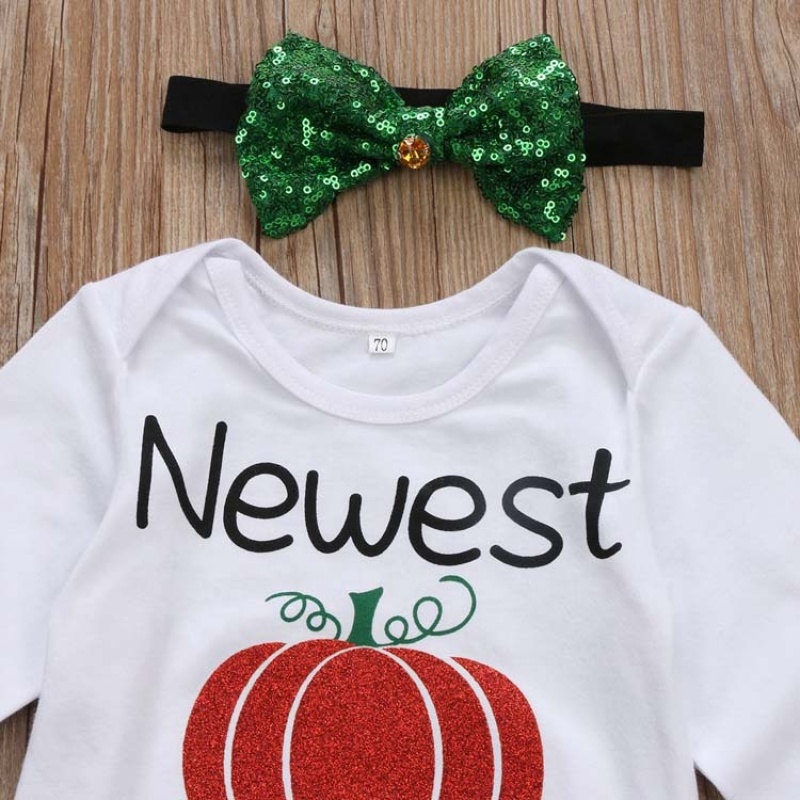 2021 factory halloween sequin hair bow leg warmer designer romper set