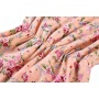 Wholesale floral Printed Ruffle Pompoms Baby girl Romper set With messy bow headband