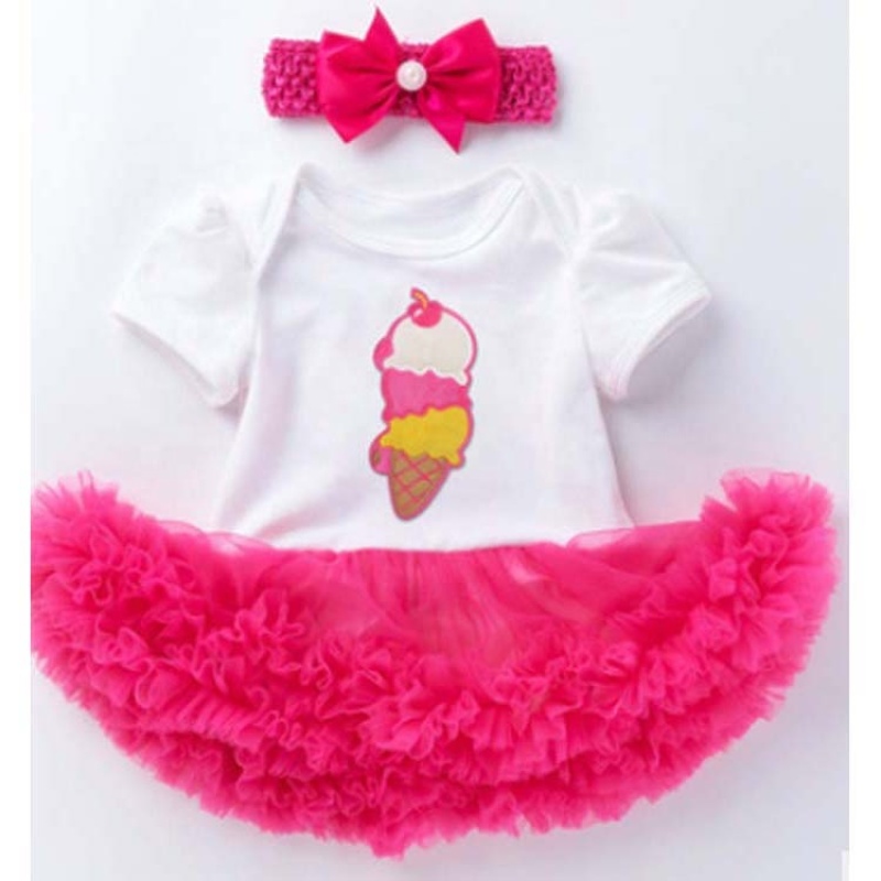 Wholesale Little Girl Birthday Smash Cake Tutu Dress With Headband