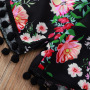 Wholesale Summer Baby Girls Suspender Shirts and Floral Patterns Printed Shorts Set