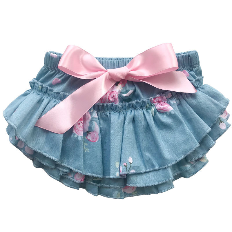 popular stain baby bloomer with ruffle frock design baby pants