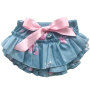 popular stain baby bloomer with ruffle frock design baby pants