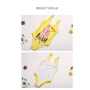 Hot selling 2021 cute yellow bathers swimwear print bikini
