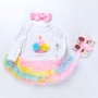 Wholesale Long Sleeve Baby Girl Birthday Outfit Dress With Baby Shoes And Headband Set