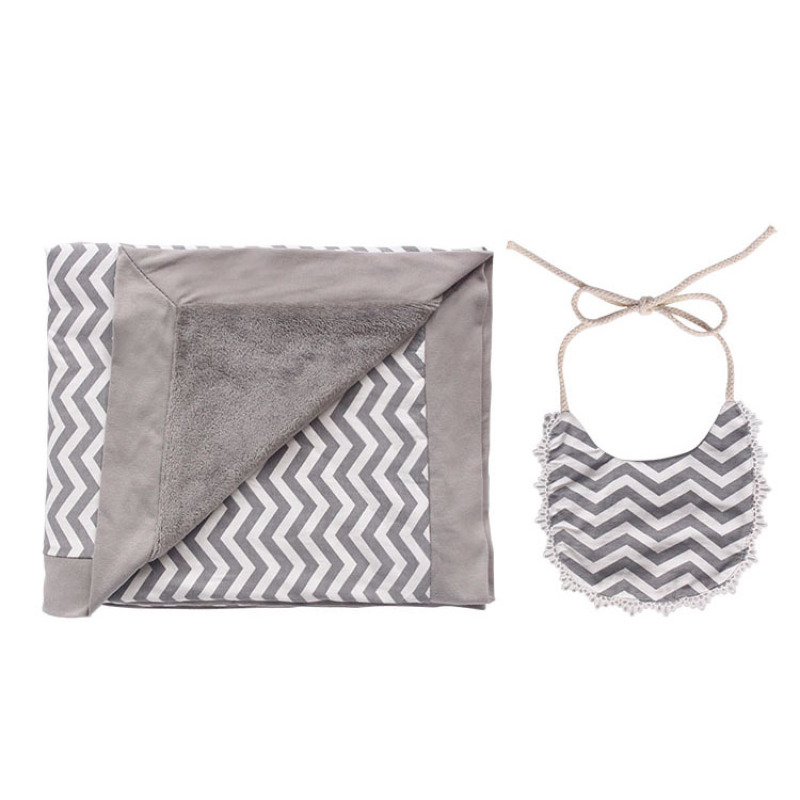 boutique fabric warm winter newborn stuff baby swaddle blanket set