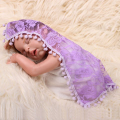 Wholesale Newborn baby lace wraps cloth  knit photography posing props