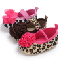 Promotional Korea Style Fancy Leopard Print Baby Toddlers Girls Shoes for Autumn and Spring
