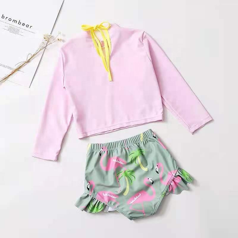 2021 summer high quality custom three piece swimsuits bikini flowers beachwear
