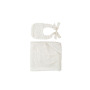 Latest design Organic Cotton Pink Muslin Baby Swaddle Blankets Bibs Set