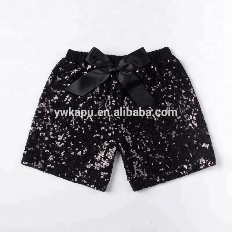 Summer wear sequin shorts for baby kids new fashion boutique toddler sequin shorts