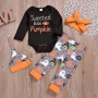Wholesale halloween fall long sleeve baby long pants romper custom clothes