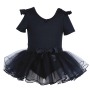 New design Cute Dance Costume Blue Wedding Kids Latin Wear Skirts Set Leotards