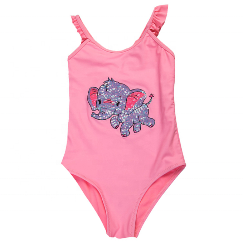 2021 new trendy print teen brand bikini designs cartoon swimwear girls unicorn swimsuit
