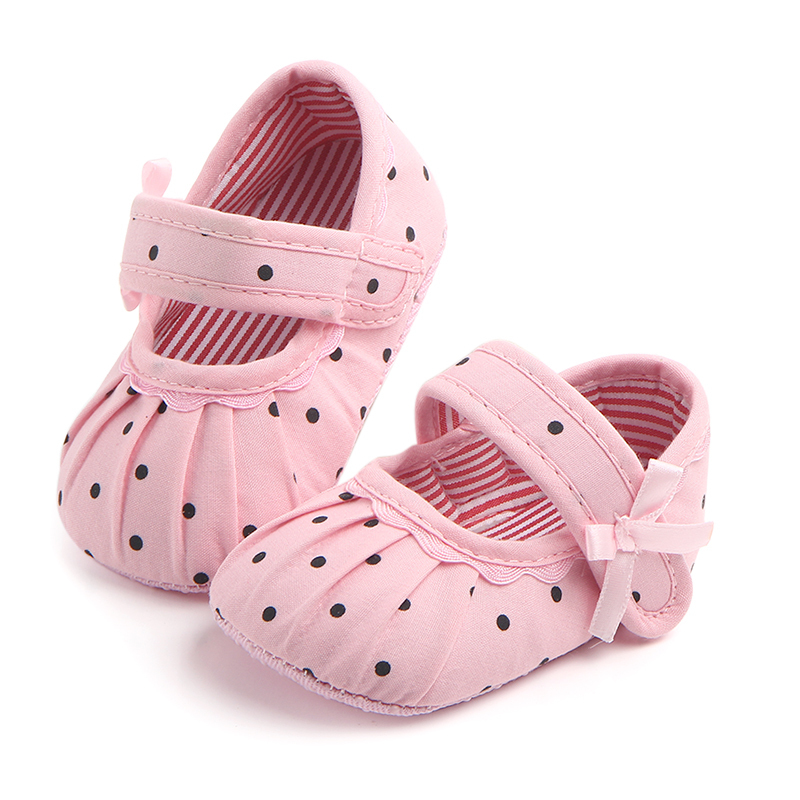 KAPU Newborn  Polka dots anti-slip cute infant fancy baby girl shoes