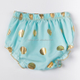 Girl Clothes Soft Baby Bloomer Underwear Wholesale Bloomer Fashion Gold Polka Dot 2018 Newborn Rompers Baby Seaside Bella Romper
