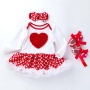 Wholesale High Quality Baby Boutique Girl Tutu Dress With Baby Shoes And Headband Outfit Set