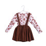 Baby Girls Winter Boutique Clothing Long Sleeve Dress Set