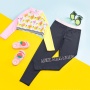 New fashion designer purple 3 piece babies girls swimwear set