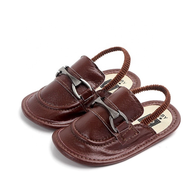 Summer favorable price designer  toddler boy shoes customized slide-on sandals